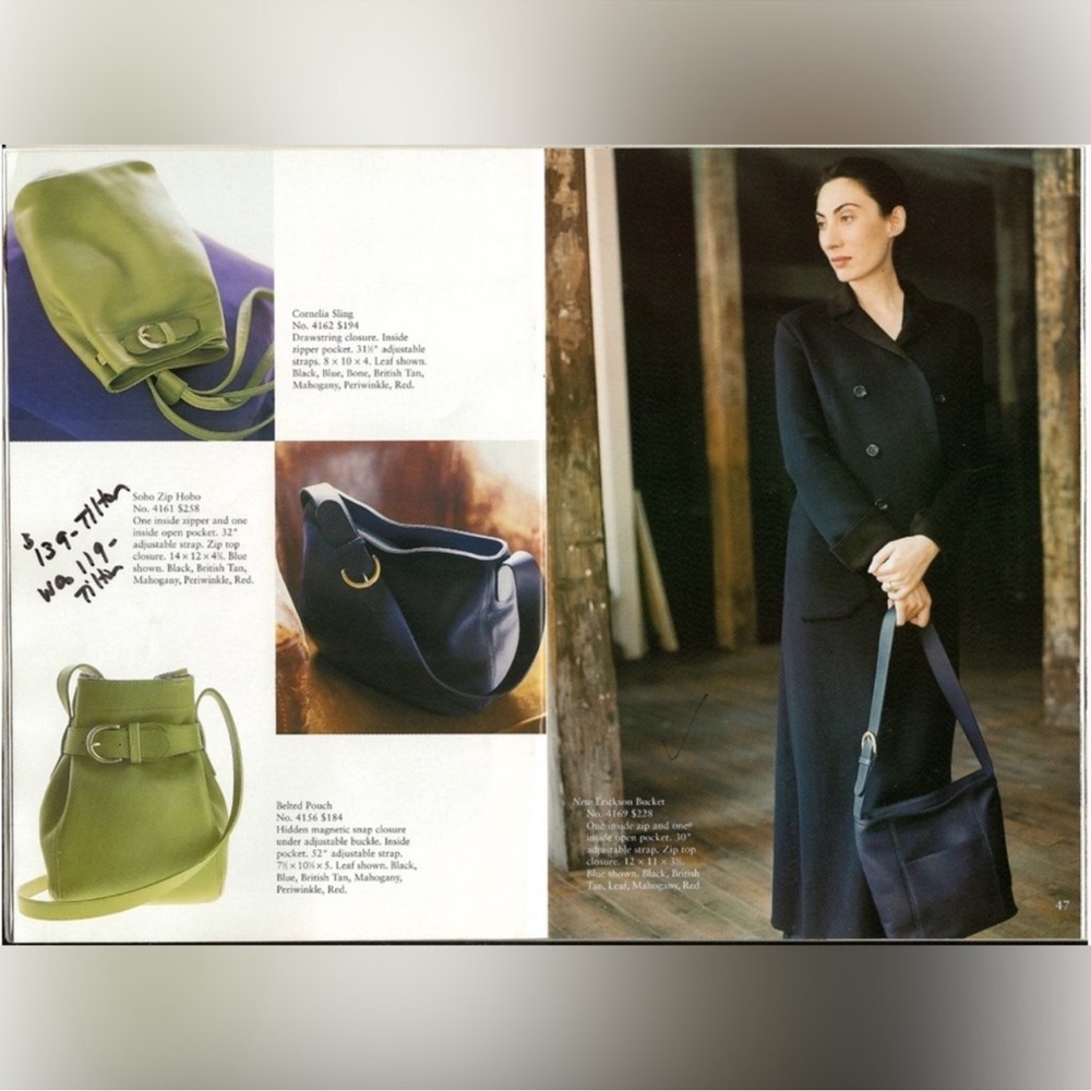 COACH Vintage Belted Soho pouch in leaf (lime green) Leather Bucket Bag - Picture 12 of 13